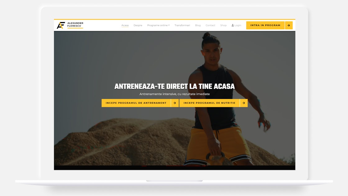 Alexander Florescu Website Desktop