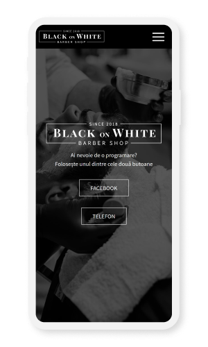 Black On White Website Mobile