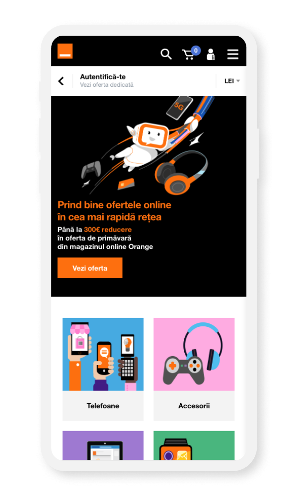 Orange Website Mobile