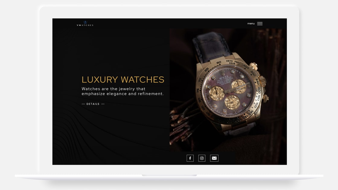 vWatch Website Desktop